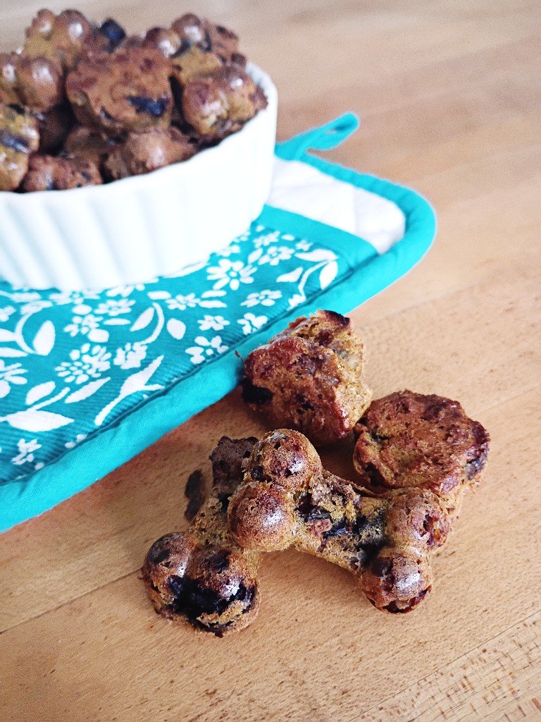 Chewy Blueberry Bone Broth Dog Treats