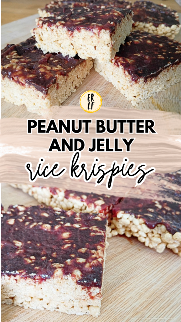I forgot how GOOD a classic PB&J was, and I had been itching for sweet treat recipes that weren't always ice cream or candy bars (and also trying to keep them lower in calories). With just 200 calories per square, I think I nailed these ooey-gooey peanut butter and jelly rice krispie treats!