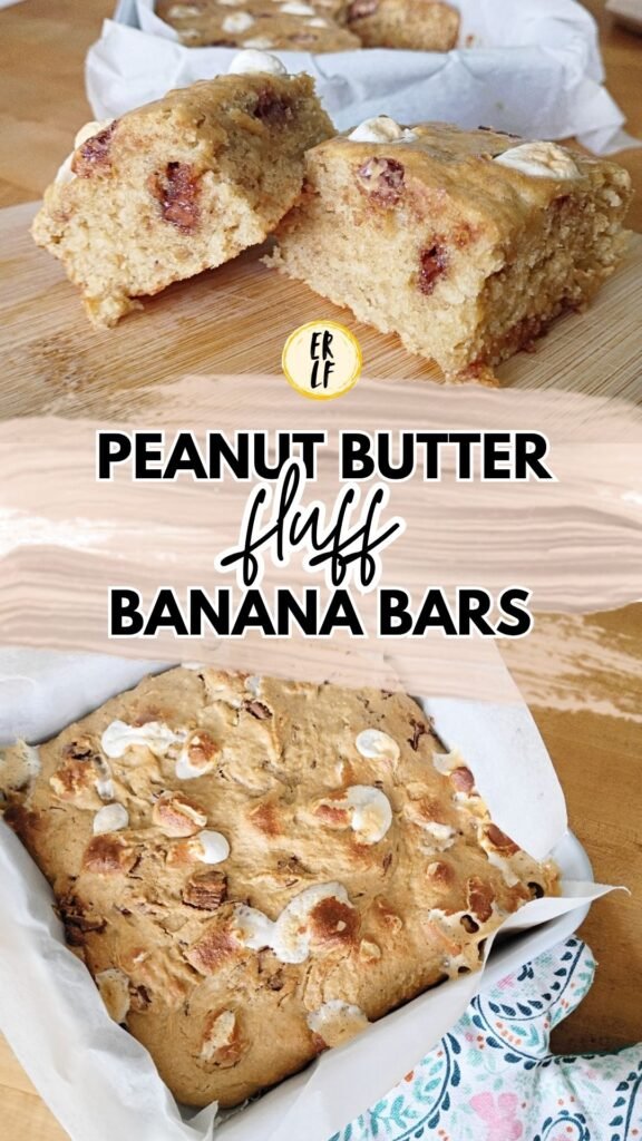 Banana S’mores Peanut Butter Cup Bars | If banana bread already isn't your thing, then this recipe may not be for you. Then again...if you like cake then I wouldn't exactly call this banana bread. I love banana bread, but I'm actually not a huge fan of bananas themselves. I love the texture bananas create when used in baking, and I wanted to turn the typical banana bread recipe up a notch because, you know, sometimes the sweet tooth dictates. A little va-va-voom, if you will. And that's how these banana s'mores peanut butter cup bars were born.